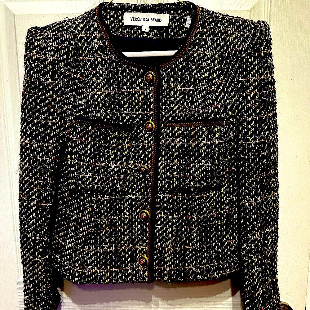 Veronica Beard Black Tweed Jacket